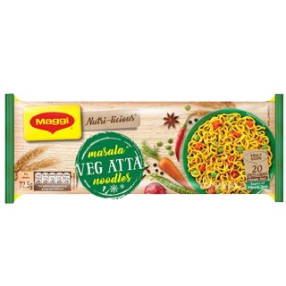 MAGGI NUTRI-LICIOUS Masala Veg Atta Noodles – (Pack of 4) 290g Pouch at Rs.80